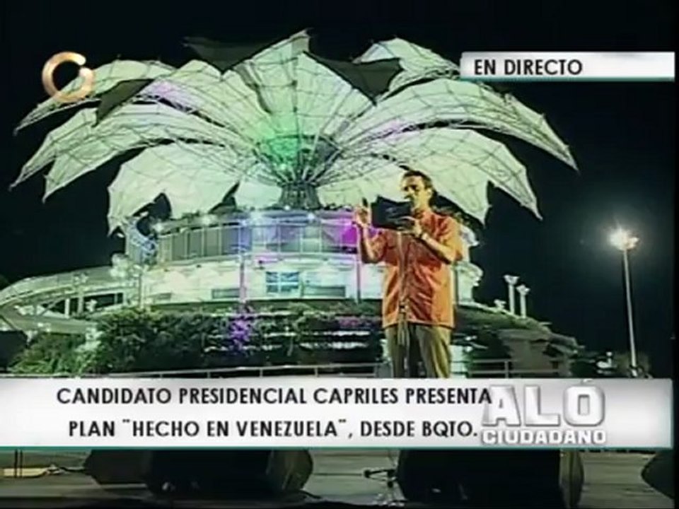 Capriles propone producción "hecha en Venezuela, el mejor país del mundo"
