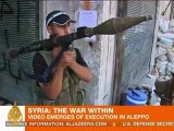 Rebels 'execute' regime loyalists in Aleppo