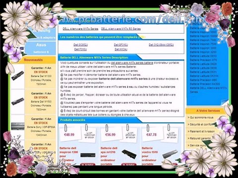 nouvelle asus a42-m70 batterie  Batteries, Chargeurs et Adaptateur pour Ordinateur Portable