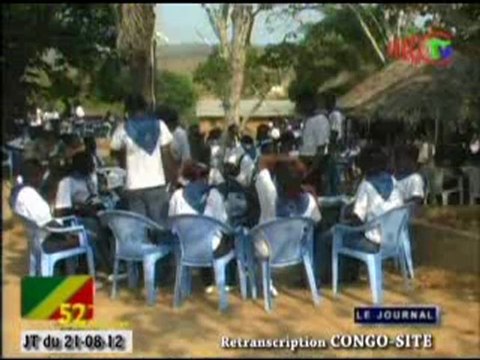 Regroupés dans le cadre de colonie de vacance, 400 jeunes sont allés découvrir Kinkala et Louingui