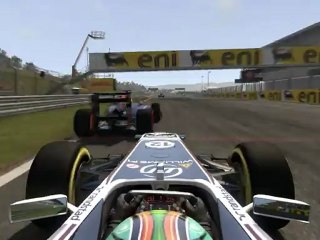 F1 2011 - GP de Hongrie - Violent crash aux EL2