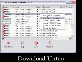 PDF Passwort Knacken