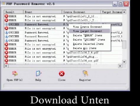PDF Passwort Knacken