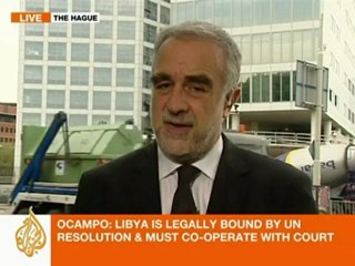 Interview with ICC's Moreno-Ocampo on arrest warrant for Gaddafi