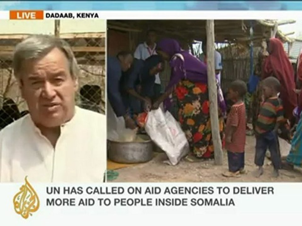 UN High Commissioner for Refugees speaks to AJE about drought