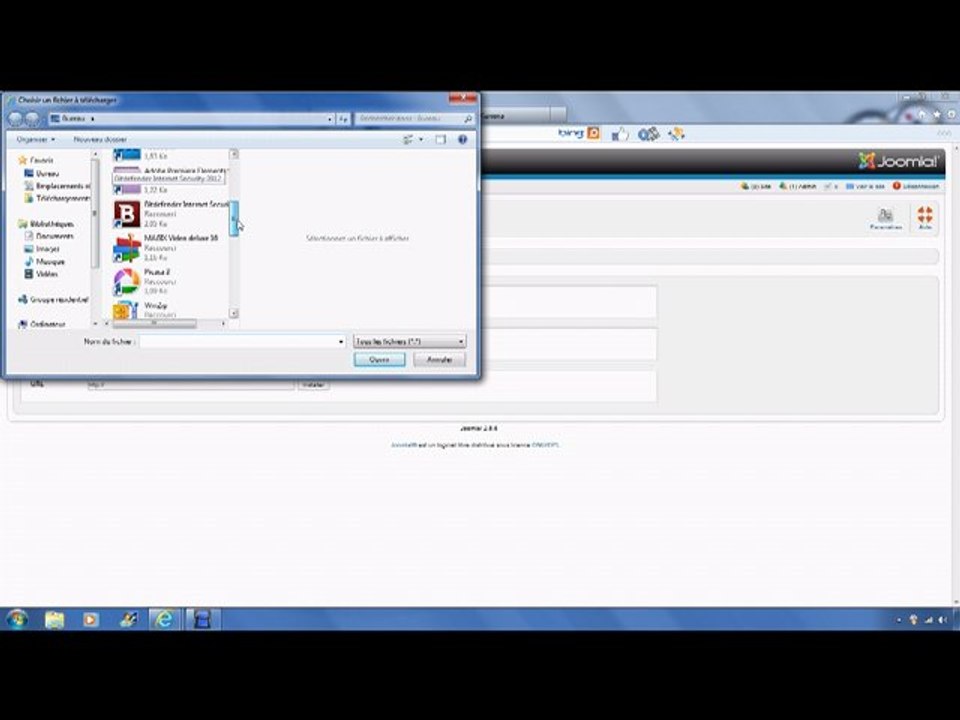 Tutoriel Joomla 07: Installation des modules
