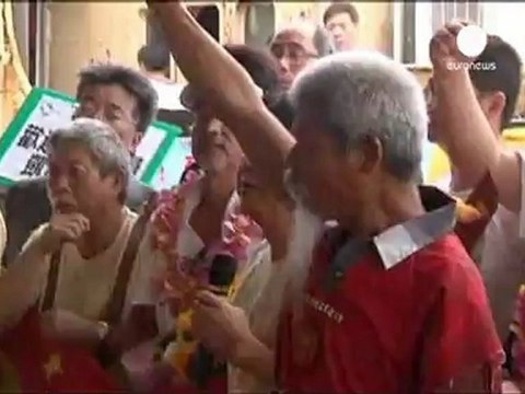 Accolti da eroi per gli attivisti cinesi sbarcati sulle...