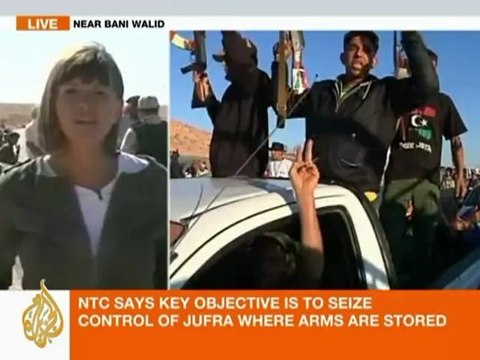 Fighters breach Bani Walid, Sue Turton reports