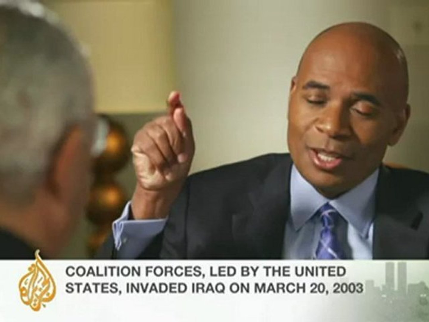 Colin Powell talks to Al Jazeera