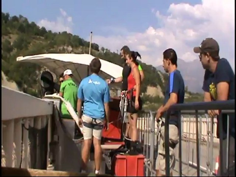 Saut tandem Pont de ponsonnas Julie et Claude