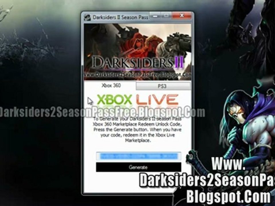 Darksiders 2 Season Pass Code Unlock Tutorial - Xbox 360 - PS3