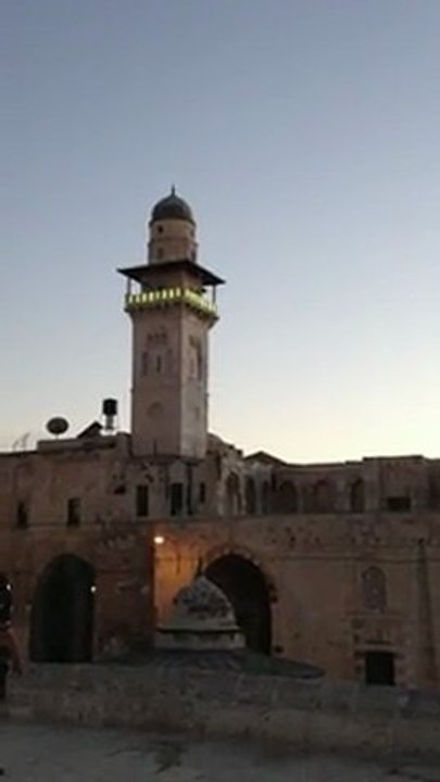 Mescid-i Al Aksada Ezan ! Ağlama Duvarı Üzerindeki Minare !