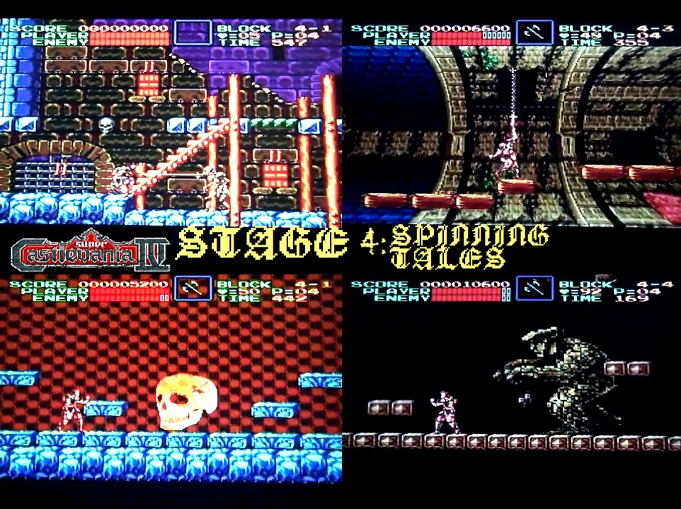 Super Castlevania IV (Snes) - Stage 4: Spinning Tales