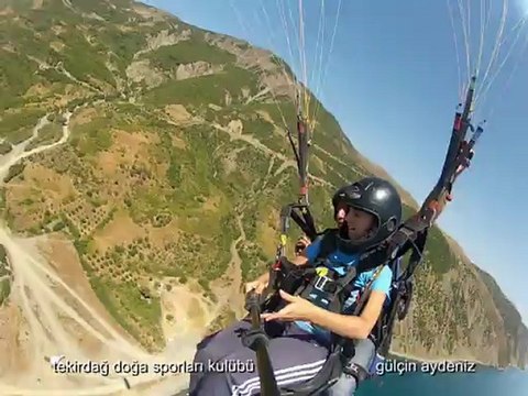 tekirdağ uçmakdere yamaç paraşütü uçuşları gülçin aydeniz 22 ağustos 2012 tedohavk.com