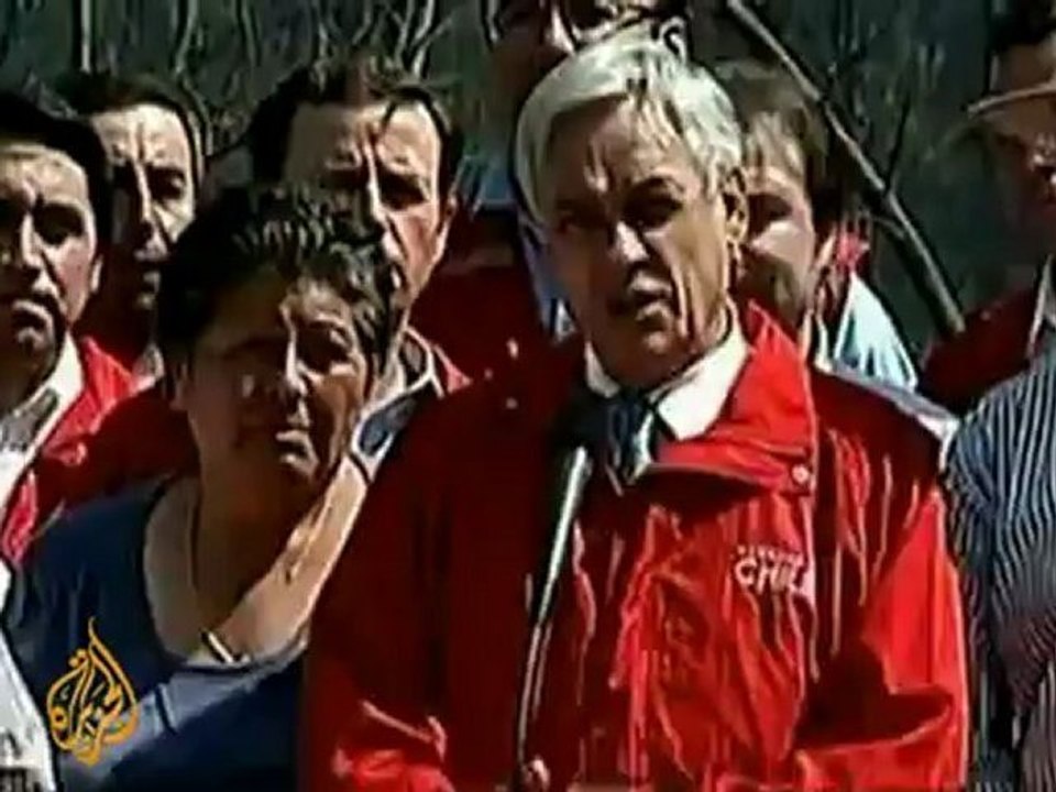 Chile's president declares 'catastrophe zones'