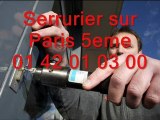 Serrurier sur Paris 5eme 01 42 01 03 00 Serrure serrurerie 75005