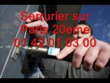 Serrurier sur Paris 20eme 01 42 01 03 00 Serrure serrurerie 75020