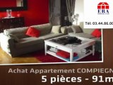 A vendre - appartement -  COMPIEGNE (60200) - 5 pièces - 91