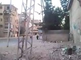 Syria فري برس  حلب  قصف بستان القصر بالطيران 22 8 2012 ج2