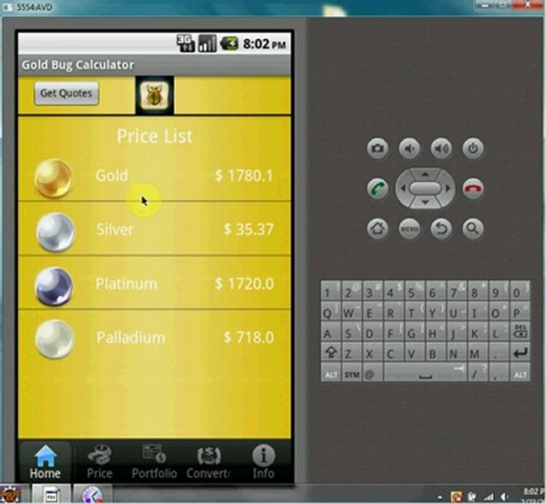 Live Gold Prices in all major currencies on your Iphone/Android