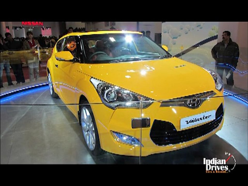 Hyundai Veloster displyed at 2012 Auto Expo