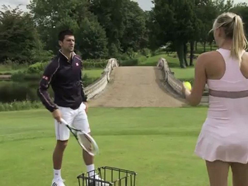 Djokovic vs. Sharapova- Power Golf