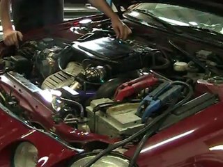 Suite du premier start,moteur chaud... Ca tourne rond! Le papa se porte bien!!! :D