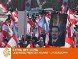 Beirut protests in solidarity with Syrian people