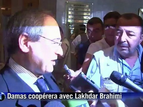 Damas coopérera avec Brahimi pour lancer un dialogue national