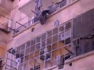 Syria فري برس   حلب آثار القصف من عصابات الأسد بضهرة عواد طريق الباب 22-8-2012