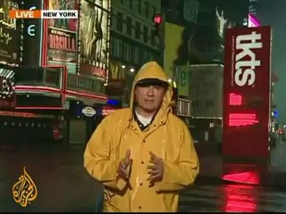 John Terret  with the latest updates on Irene from New York city