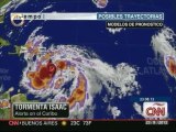 Tormenta Isaac genera precipitaciones débiles y fuertes en el país