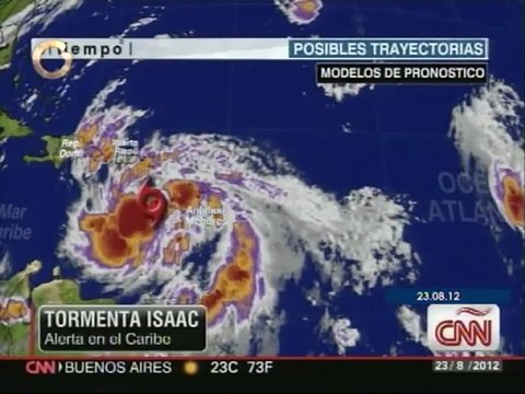 Tormenta Isaac genera precipitaciones débiles y fuertes en el país