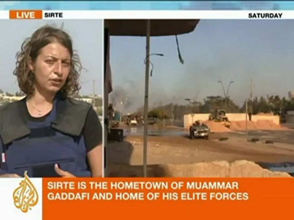 Zeina Khodr reports from outside Sirte