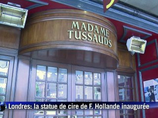 La statue de cire de François Hollande inaugurée à Londres
