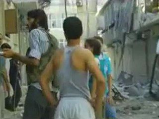 Syria فري برس  حلب بستان باشا اثا ر الدمار  23 8 2012 ج3