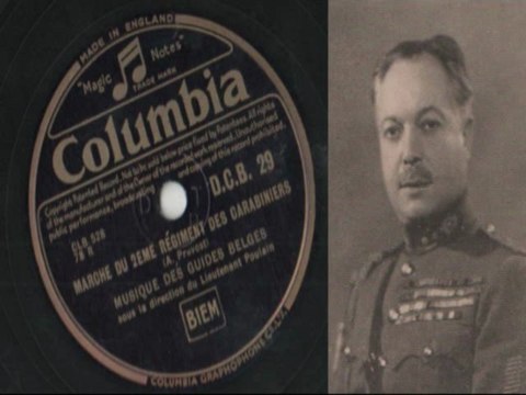 Marche 2ème Régiment des Carabiniers Prévost Musique des Guides Belges Lieutenant Poulain