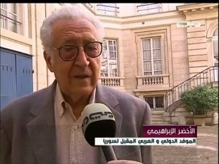 الإبراهيمي لتلفزيون دبي : ما يجري في سوريا حرب أهلية