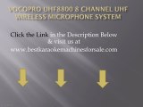 VocoPro UHF8800 8 Channel UHF Wireless Microphone System