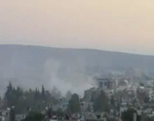 Syria فري برس  دمشق  القصف العنيف الذي يستهدف حي القدم 23_8_2012