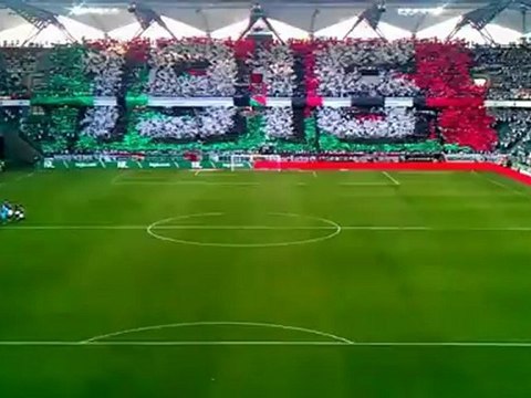 Oprawa 1916 podczas meczu Legia - Rosenborg
