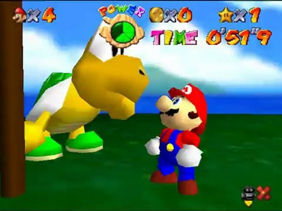 Super Mario 64 - Course 01: Bob-omb Battlefield - Star 02: Footrace with Koopa the Quick