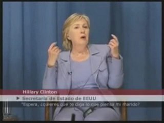 A Hillary le enfada que le pregunten por Bill Clinton