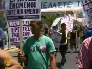 Locals protest against Greek racist attacks