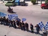 Χρυσή Αυγή Τ.Ο. Σερρών - Εθνικός Ύμνος 27_8_2012