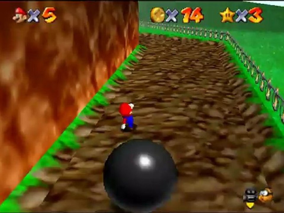 Super Mario 64 - Course 01: Bob-omb Battlefield - Star 04: Find the 8 red coins.