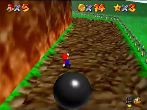 Super Mario 64 - Course 01: Bob-omb Battlefield - Star 04: Find the 8 red coins.