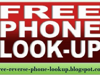 Reverse phone lookup cell Free !
