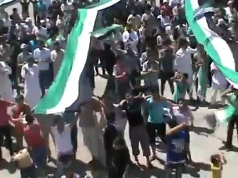 Syria فري برس حماه المحتلة باب قبلي جمعة درعا لاتحزني ان الله معنا 24-8-2012