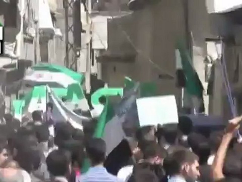 Syria فري برس  ريف دمشق حرستا الصمود _مظاهرة جمعة درعا لا تحزني غن الله معنا  24-8-2012 ج2